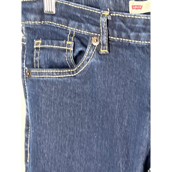 Levi’s Girls 711 Skinny Dark Wash Stretch Jeans 14 Regular - Picture 4 of 11